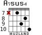 A7sus4 para guitarra - versión 9
