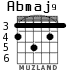Abmaj9 para guitarra - versión 1