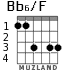 Bb6/F para guitarra - versión 2