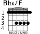 Bb6/F para guitarra - versión 3