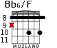 Bb6/F para guitarra - versión 5