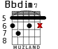 Bbdim7 para guitarra - versión 3