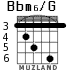 Bbm6/G para guitarra - versión 5