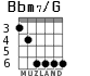 Bbm7/G para guitarra - versión 2