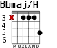 Bbmaj/A para guitarra - versión 1