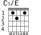 C7/E para guitarra - versión 1