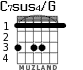 C7sus4/G para guitarra - versión 3