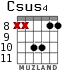Csus4 para guitarra - versión 5
