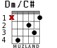 Dm/C# para guitarra - versión 1