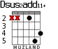 Dsus2add11+ para guitarra - versión 1