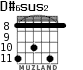 D#6sus2 para guitarra - versión 4