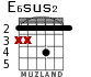 E6sus2 para guitarra - versión 3