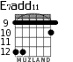E7add11 para guitarra - versión 7