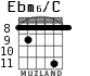 Ebm6/C para guitarra - versión 5