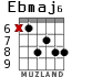 Ebmaj6 para guitarra - versión 1