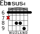 Ebmsus4 para guitarra