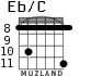 Eb/C para guitarra - versión 3
