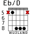 Eb/D para guitarra - versión 5