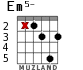 Em5- para guitarra