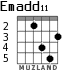Emadd11 para guitarra - versión 3