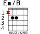 Em/B para guitarra