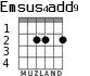 Emsus4add9 para guitarra - versión 1