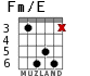 Fm/E para guitarra - versión 3