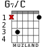 G7/C para guitarra