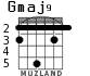 Gmaj9 para guitarra - versión 4