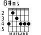 G#m6 para guitarra - versión 3