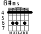 G#m6 para guitarra - versión 1