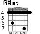 G#m7 para guitarra - versión 1
