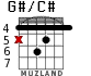 G#/C# para guitarra - versión 1