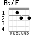 B7/E para guitarra