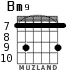 Bm9 para guitarra - versión 3