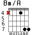 Bm/A para guitarra - versión 3