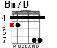 Bm/D para guitarra - versión 2