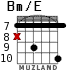 Bm/E para guitarra - versión 6