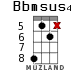 Bbmsus4 para ukelele - versión 10