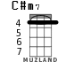 C#m7 para ukelele - versión 2